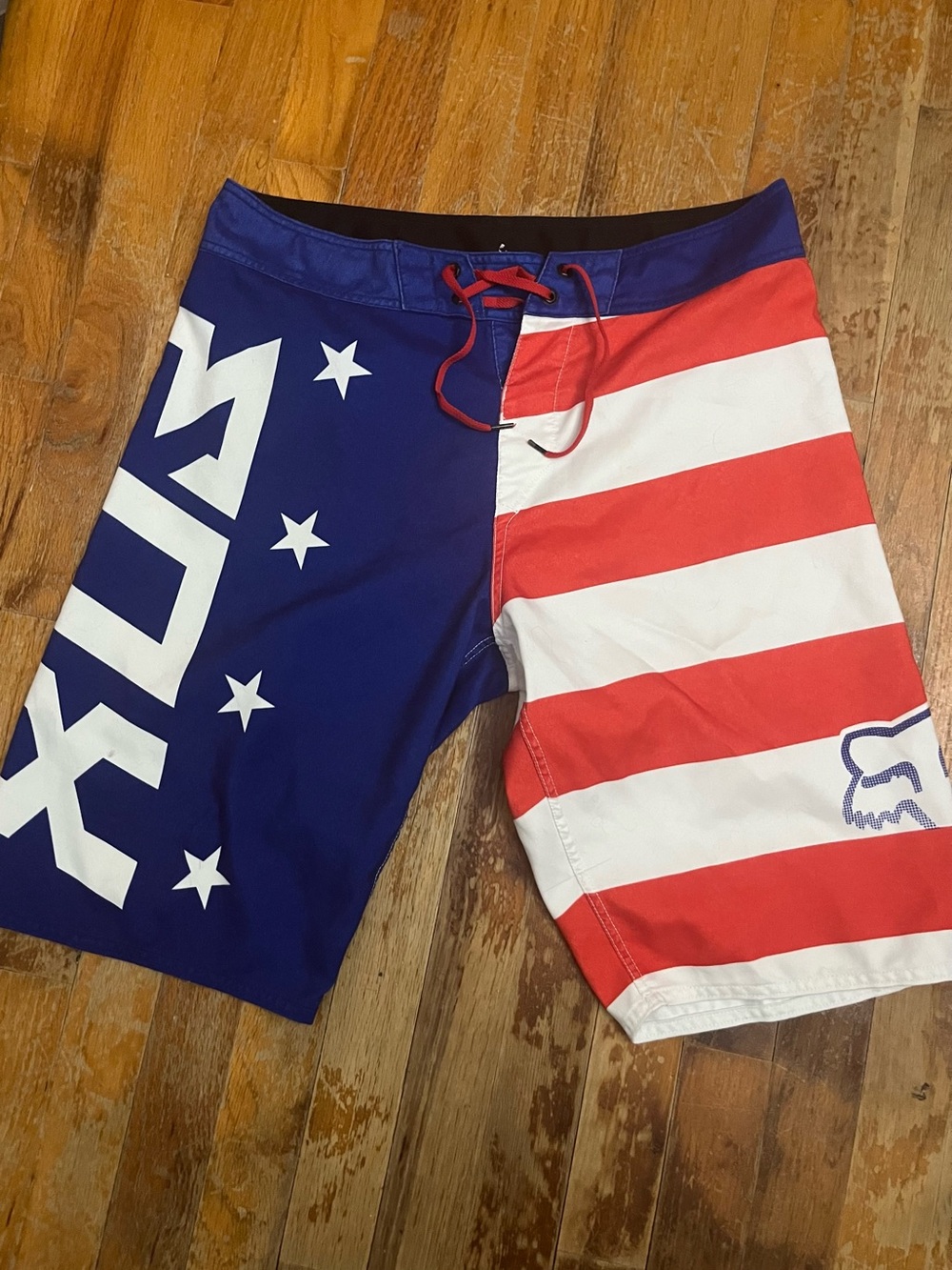Fox Men’s Red, White & Blue Board Shorts
